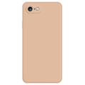 Miniatyrbillede 1 af 2: iPhone 7 / 8 / SE (2020) / SE (2022) Drop-proof Straight Edge Cell telefonbagcover Rubberized Flexible Phone Case med mikrofiberforing - Orange Orange