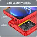 Pikkukuva 4 / 6: Carbon Flex Suojakotelo Xiaomi Redmi Note 12 Pro Plus - Punainen Red