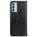 Miniatyrbillede 2 af 2: Flip Etui med Pung i Ægte Læder til Samsung Galaxy M13 4g - Sort Black