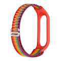Miniatyrbillede 1 af 2: Xiaomi Mi Band 7 / 6 / 5 alpine loop nylon urrem - Regnbuefarve Multicolor