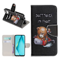 Pikkukuva 1 / 2: Wonderland Huawei P40 Lite / Nova 6 SE flip kotelot - kovaa karhua Black