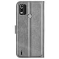 Pikkukuva 2 / 2: Lompakko Nahkakotelo For Nokia C21 Plus - Harmaa Silver grey