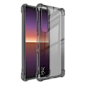 Pikkukuva 1 / 2: IMAK turvatyynyn suojus Sony Xperia 1 III:lle - Läpinäkyvä Musta Transparent