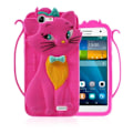 Miniatyrbillede 1 af 2: Hauger Huawei AAscend G7 Silicone Cover - Hot Pink Pink