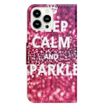 Miniatyrbillede 2 af 2: Wonderland iPhone 14 Pro Max flip etui - Bevar Roen Og Glitr Red