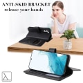 Pikkukuva 3 / 6: 10-slot Lompakko Suojakotelo For Samsung Galaxy S23 Plus - Mustanvihreä Green