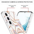 Miniatyrbillede 2 af 2: Marble Samsung Galaxy S23 Plus Etui - Krone Silver grey
