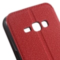 Pikkukuva 2 / 2: ROAR KOREA Samsung Galaxy J1 (2016) Nahkakotelo Korttitaskuilla - Punainen Red