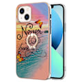 Pikkukuva 1 / 2: Marble Patterned Suojakuori With Ring Holder For iPhone 14 - Never Stop Dreaming Multicolor
