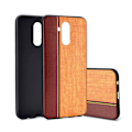 Pikkukuva 1 / 2: Huawei Mate 20 Lite kaksisävyinen farkku kangas rakenne pitainen silikooni muovinen takasuoja kuori - Ruskea/ Khaki Multicolor
