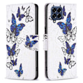 Pikkukuva 1 / 2: Wonderland Samsung Galaxy M53 5G flip kuoret - Perhoset White