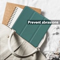 Miniatyrbillede 2 af 2: Tri-fold læderstativ-etui til Lenovo Tab P11 Pro (2. generation) - Sortliggrøn Green