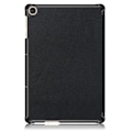 Miniatyrbillede 2 af 6: Tri-fold læderstativ-etui til Huawei MatePad T10 - Sort Black