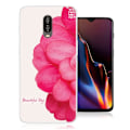 Miniatyrbillede 1 af 2: OnePlus 6T beskyttelsesetui i silikone med mønster - Livagtig blomst Red