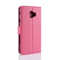Miniatyrbillede 2 af 2: Samsung Galaxy J4 (2018) litchi tekstur læder flip etui - Rosa Pink