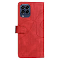 Miniatyrbillede 2 af 2: Tekstureret Læder Etui med Strop Til Samsung Galaxy M53 5g - Rød Red