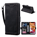 Miniatyrbillede 1 af 2: Surburbian iPhone 12 Mini læder flip etui - Sort Black