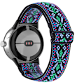 Miniatyrbild 1 av 2: Google Pixel Watch elastiskt klockarmband i flätad stil - Blå / Blå multifärg