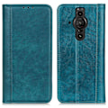 Pikkukuva 1 / 2: Aito nahkakotelo magneettisuljuksella Sony Xperia Pro-I - Vihreä Green
