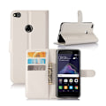 Miniatyrbillede 1 af 2: Honor 8 Lite stilfuldt og holdbart læder-etui - Hvid White