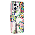 Miniatyrbillede 2 af 6: Wonderland Motorola Moto G23 / G13 / G53 Flip Etui - Life Træ Multicolor