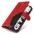 Pikkukuva 2 / 2: Teksturoitu nahkakotelo hihnalla Realme GT Neo 3T / Realme GT Neo2 / Realme GT2 - Punainen Red