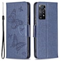 Pikkukuva 1 / 2: Butterfly Xiaomi Redmi Note 11S 5G / Xiaomi Redmi Note 11 Pro nahkakotelo - Tummansininen Blue