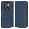Miniatyrbillede 1 af 2: Stilfuldt Læder Etui med Pung til OnePlus Ace Pro / 10t - Blå Blue