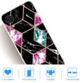 Pikkukuva 2 / 2: Marble Samsung Galaxy A03 Core Suojakotelo - Musta / Syaani / Rose Multicolor