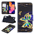 Pikkukuva 1 / 2: Wonderland Samsung Galaxy A10 kotelot - Sommerfugl med Diamant Multicolor