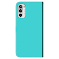 Miniatyrbillede 2 af 2: Mirror Motorola Moto G62 5g Flip Etui - Cyan Green