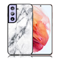 Miniatyrbillede 1 af 2: Fantasy marmor Samsung Galaxy S21 cover - hvidt marmor White