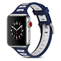 Pikkukuva 1 / 2: Apple Watch 42mm trendikäs ranneke - Tummansininen / Valkoinen Multicolor