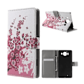 Miniatyrbild 1 av 2: Mobergmicrosoft Lumia 950 Läder Fodral - Rosa Blommor multifärg