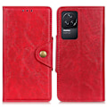 Pikkukuva 1 / 2: Alpha Xiaomi Redmi K50 / Xiaomi Redmi K50 Pro nahkainen läppäkotelo - Punainen Red