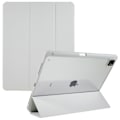 Pikkukuva 1 / 2: iPad Pro 12.9 (2022) / (2021) / (2020) kolmiosainen nahka- ja akryylikotelo - Harmaa Silver grey