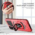 Miniatyrbillede 6 af 6: Slidstærkt cover i hård plast med blød inderside og kickstand til Samsung Galaxy S22 - Rød Red