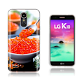 Miniatyrbillede 1 af 2: LG K10 2017 softlyfit præget TPU-etui - Frugtperler Orange