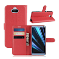 Pikkukuva 1 / 2: Sony Xperia 10 Plus litchi-nahkakotelo - Punainen Red
