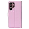 Miniatyrbillede 2 af 2: Klassisk Samsung Galaxy S23 Ultra Flip Etui - Lyserød Pink