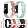 Pikkukuva 2 / 2: Fitbit Inspire 2 silikoninen kellonauha - Musta Koko: L Black