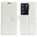 Miniatyrbillede 1 af 2: Klassisk ZTE Axon 40 Ultra Flip Etui - Hvid White