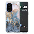 Pikkukuva 1 / 2: Marble design OnePlus 9 Pro kotelot - Sinertävän Kultainen Marmori Multicolor