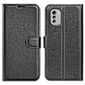 Miniatyrbillede 1 af 2: Klassisk Nokia G60 Flip Etui - Sort Black
