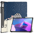 Pikkukuva 1 / 2: Lenovo Tab P11 Pro (2. sukupolvi) kolminkertainen nahkakotelo - Kissa Blue