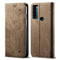 Miniatyrbillede 1 af 2: Jeans Tcl 20 Se Flip Etui - Khaki Brown