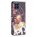 Pikkukuva 2 / 2: Wonderland Samsung Galaxy M53 5G flip kuoret - Kukka Ja Norsu Multicolor