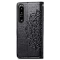 Miniatyrbillede 2 af 2: Mandala Sony Xperia 1 Iv Flip Etui - Sort Black