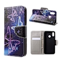 Pikkukuva 1 / 2: Huawei P20 Lite persoonallinen suojakotelo - Violetit perhoset Multicolor