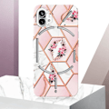 Miniatyrbillede 3 af 6: Marble Nothing Phone (1) Etui - Lyserøde Blomster Pink